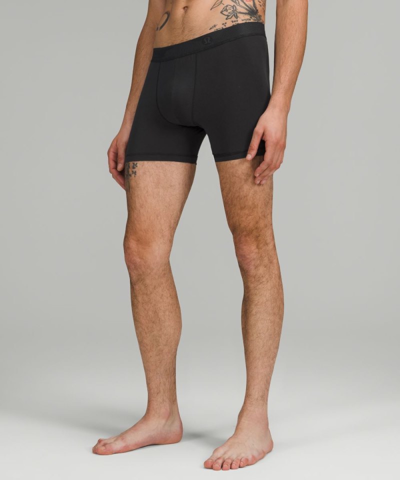 Lululemon | Men's Always In Motion Mesh Boxer 5"L 3 Pack Black / Black / Black