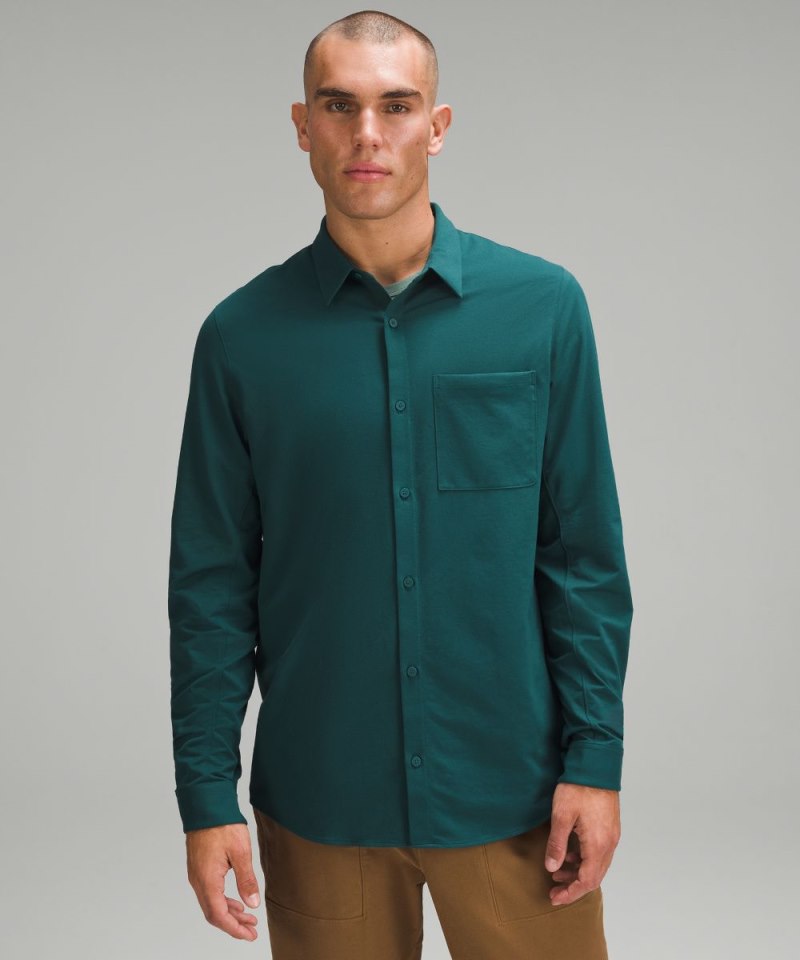 Lululemon | Men's Commission Long-Sleeve Shirt Storm Teal