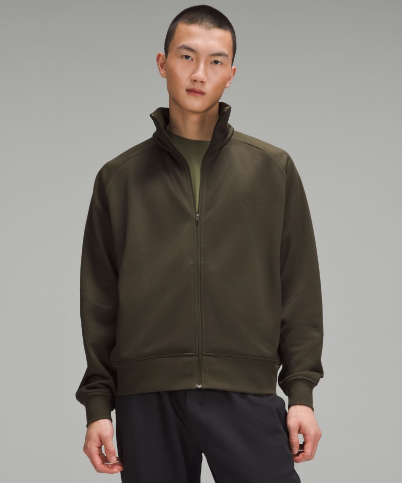 Lululemon | Men's Fleece Training Track Jacket Dark Olive