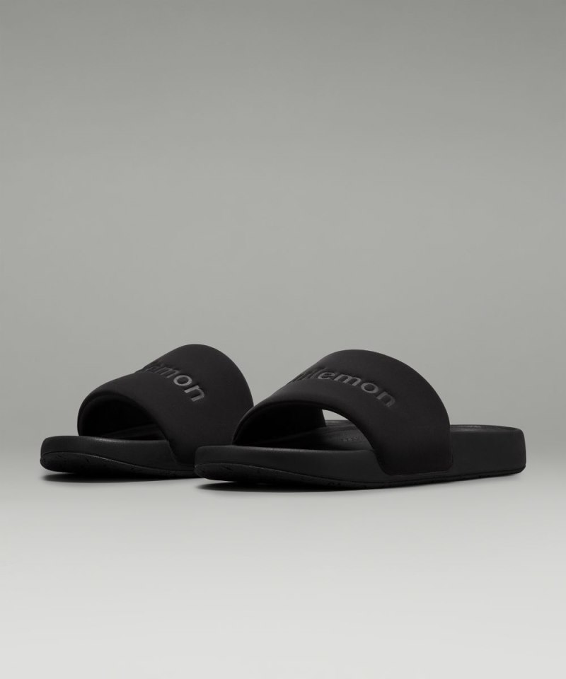 Lululemon | Men's restfeel Slide Graphic Black / Black / Black