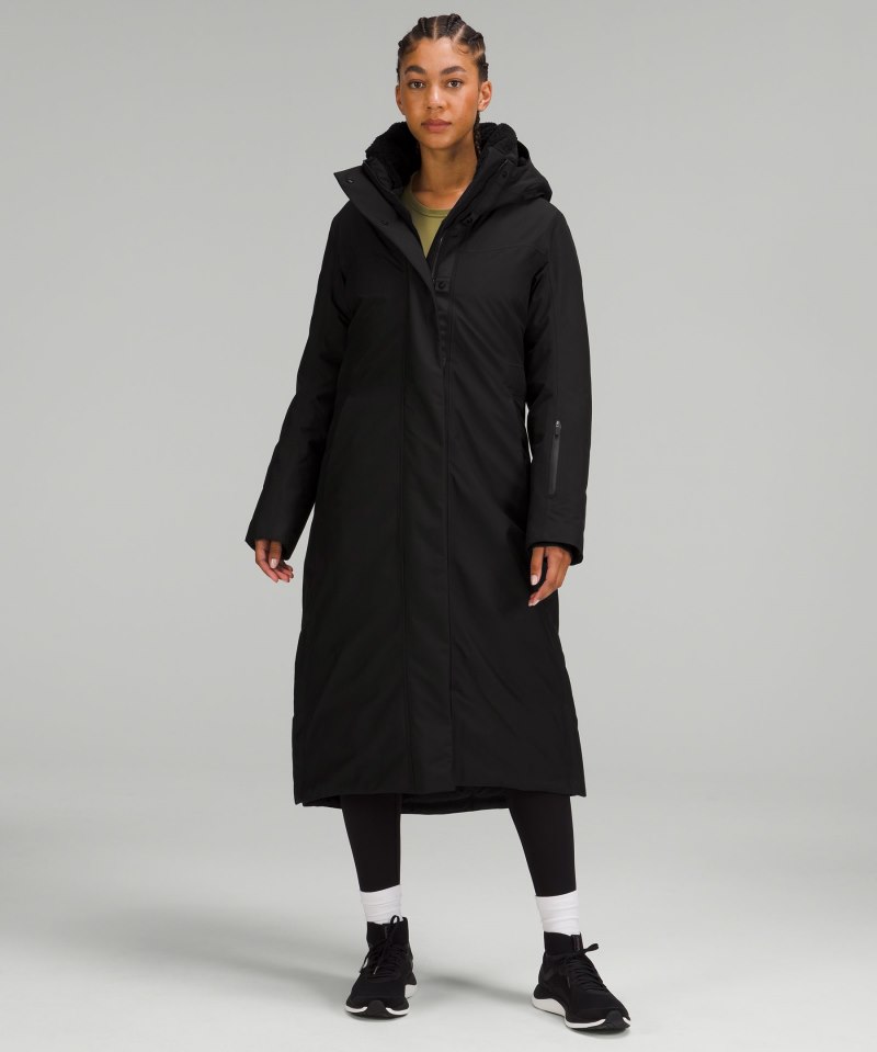 Lululemon | Women's Snow Warrior Long Parka Black