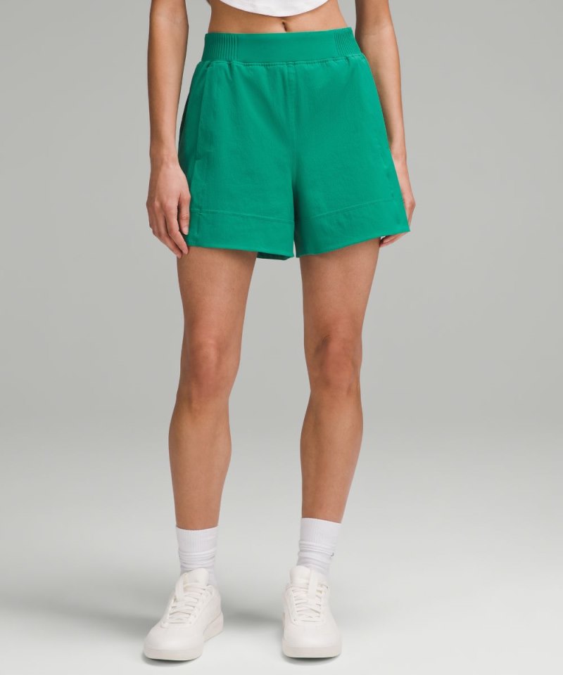 Lululemon | Women's Stretch Woven Relaxed-Fit High-Rise Short 4"L Cascadia Green