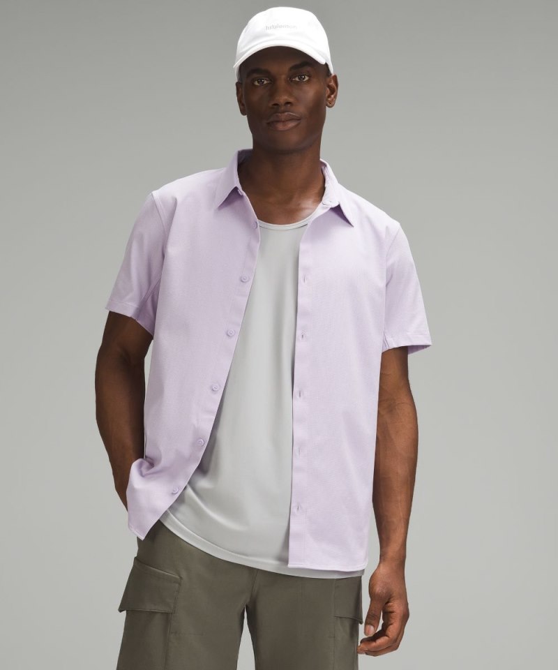 Lululemon | Men's Airing Easy Short-Sleeve Shirt Lilac Ether