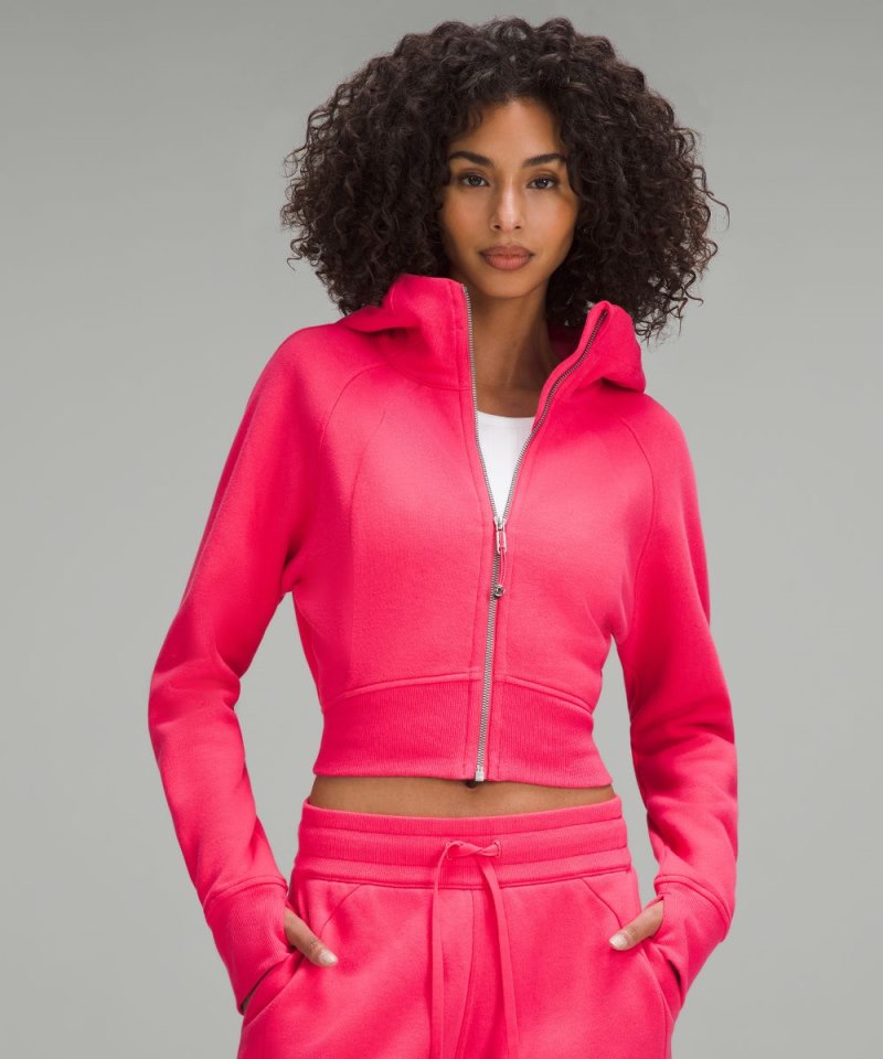 Lululemon | Women's Scuba Full-Zip Cropped Hoodie Glaze Pink