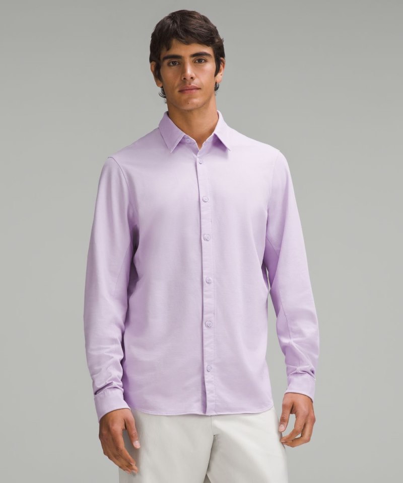 Lululemon | Men's Commission Long-Sleeve Shirt Enzyme Dye Lilac Ether