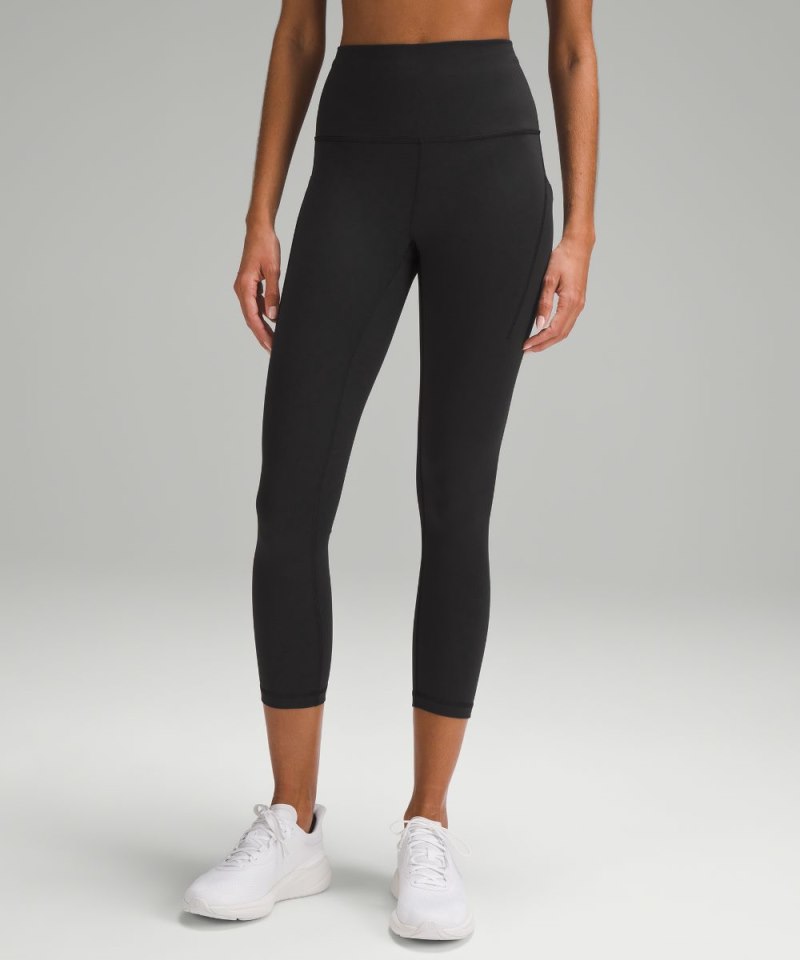 Lululemon | Women's Wunder Train High-Rise Crop with Pockets 23"L Black