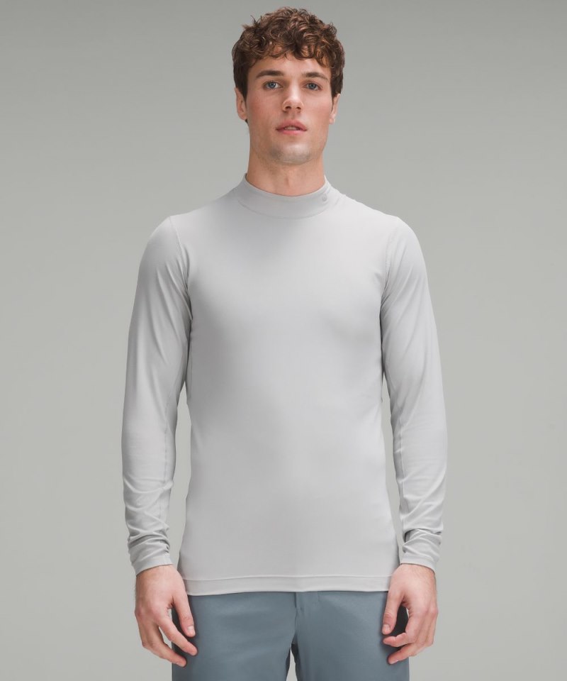 Lululemon | Men's Mockneck Golf Long-Sleeve Baselayer Silver Drop