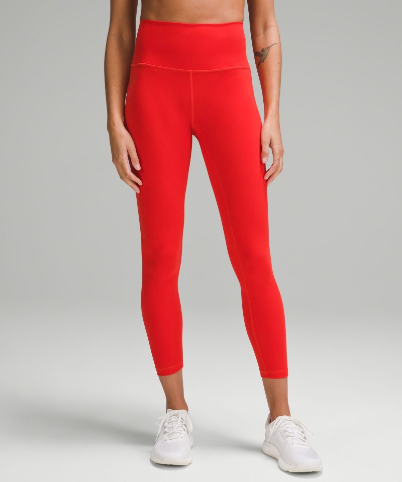 Lululemon | Women's Wunder Train High-Rise Tight with Pockets 25"L Hot Heat