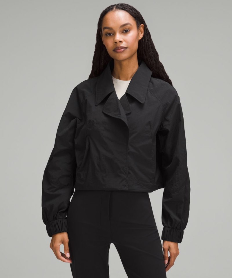 Lululemon | Women's Cropped Trench Jacket Black