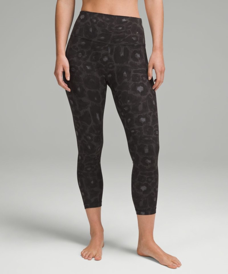 Lululemon | Women's Align High-Rise Crop 23"L Spray Leopard Blac