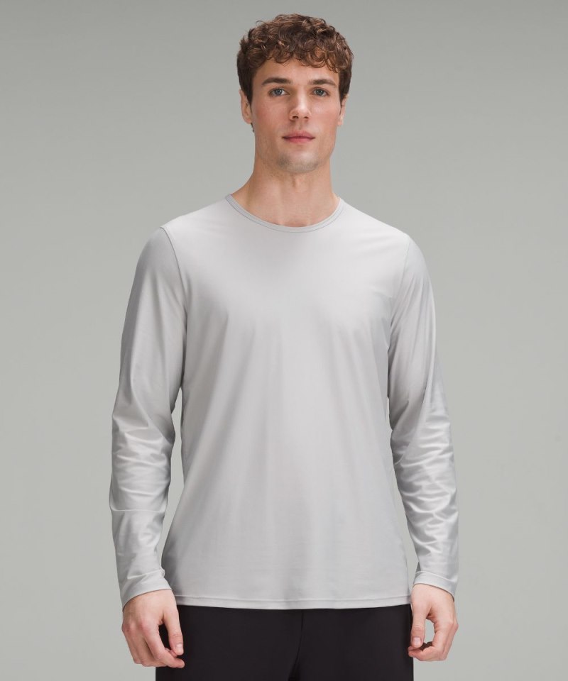 Lululemon | Men's Ultra-Soft Nulu Long-Sleeve Shirt Silver Drop