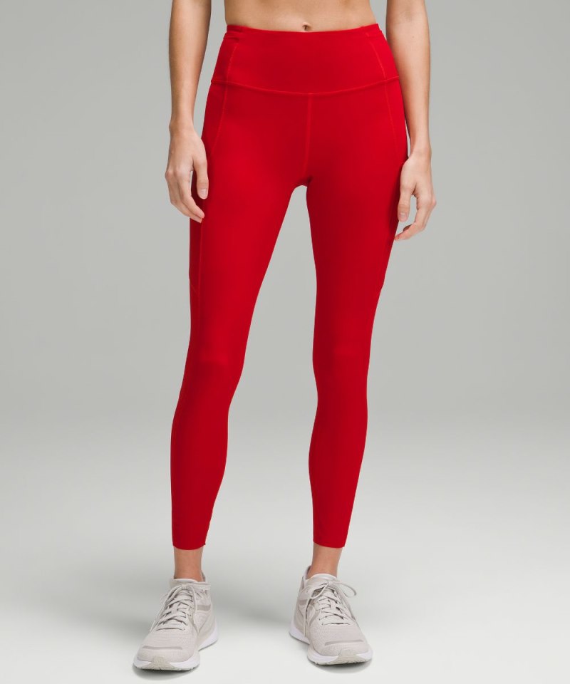 Lululemon | Women's Fast and Free High-Rise Tight 25"L Dark Red