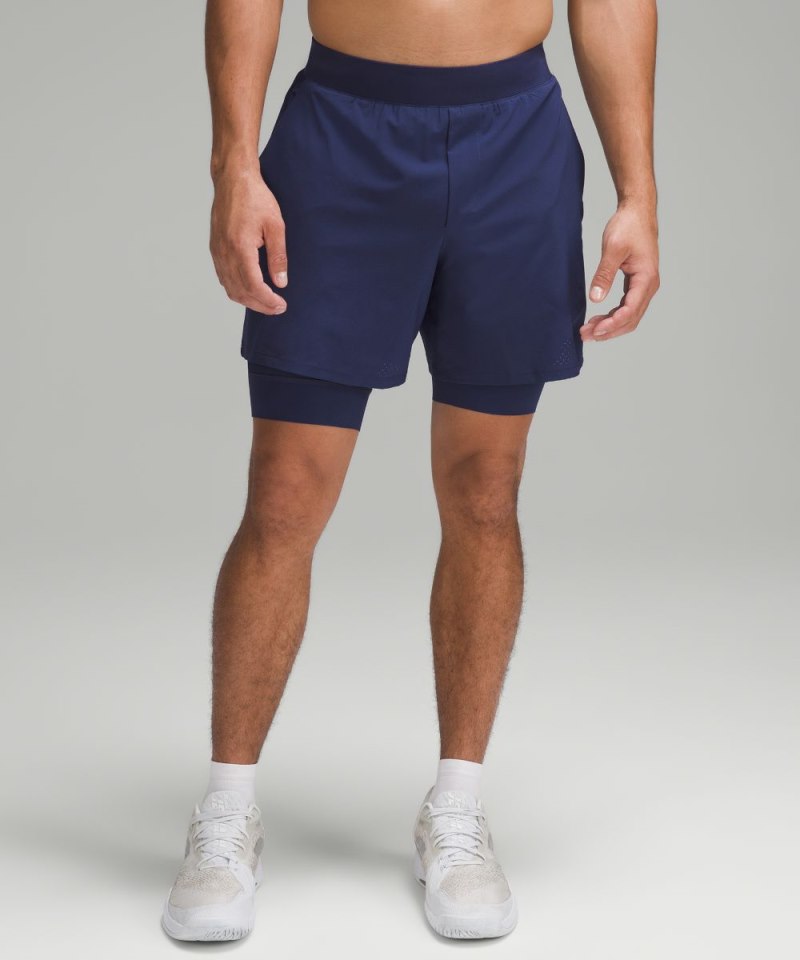 Lululemon | Men's Vented Tennis Short 6"L Night Sea