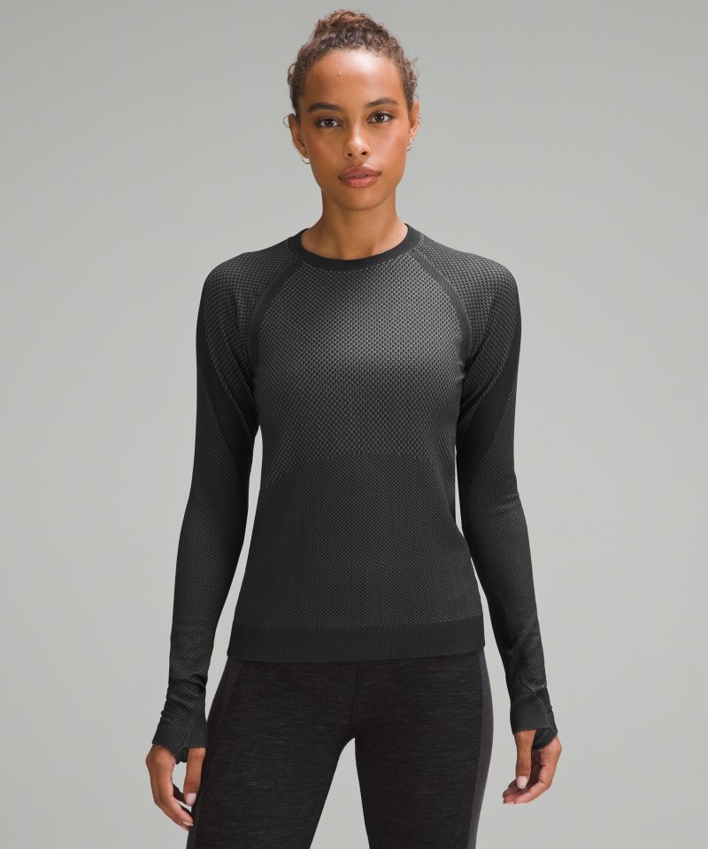 Lululemon | Women's Rest Less Pullover Curve Block Black / Rhino Grey