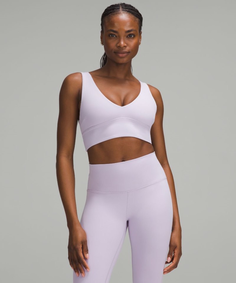 Lululemon | Women's Align V-Neck Bra Light Support, C / D Cup Lilac Ether