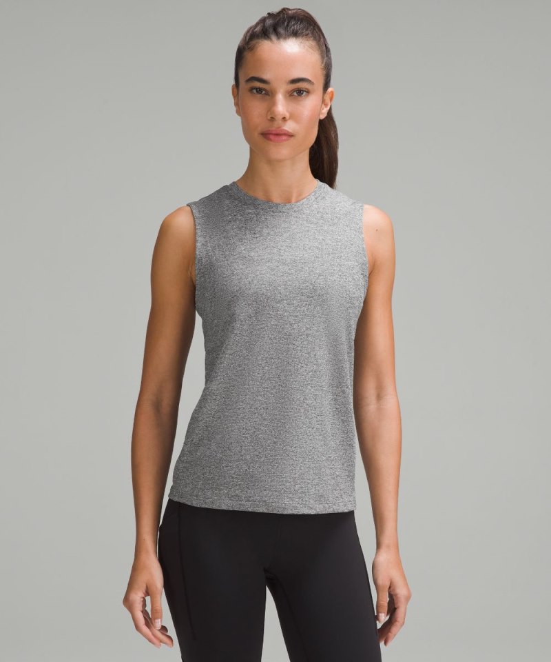 Lululemon | Women's License to Train Classic-Fit Tank Top Heathered Black