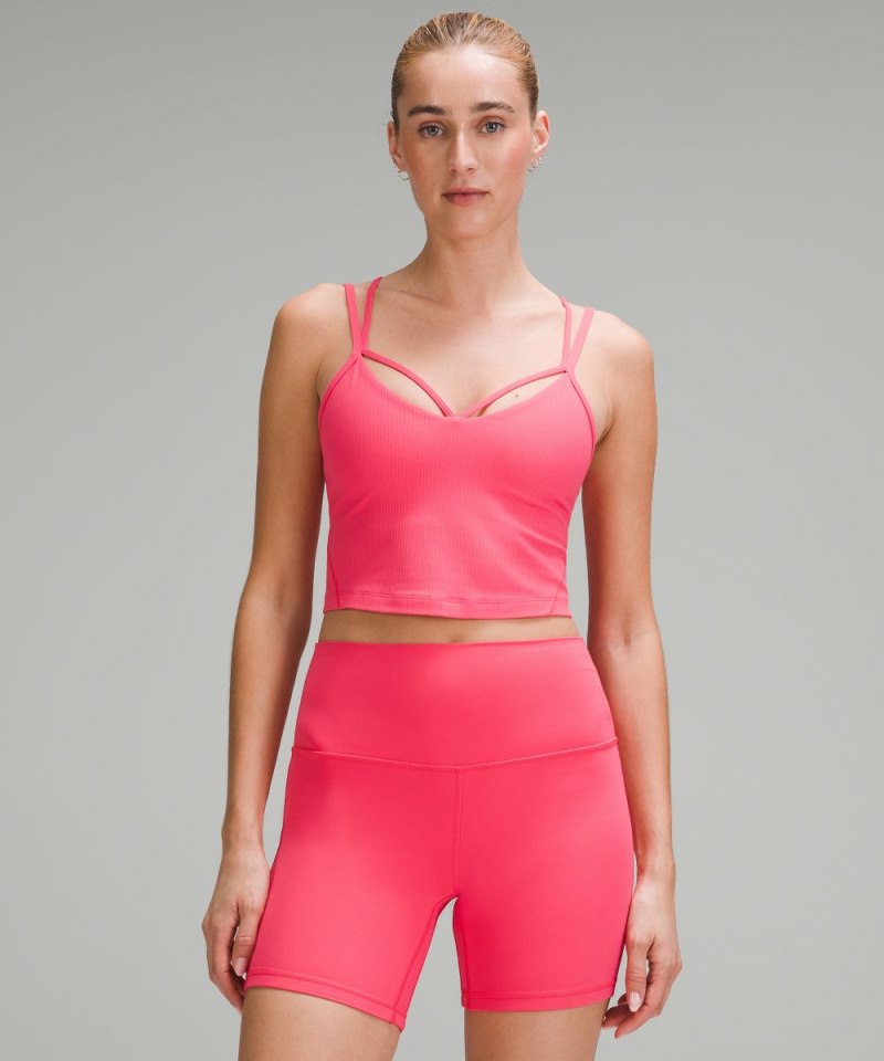 Lululemon | Women's Align Strappy Ribbed Tank Top Glaze Pink