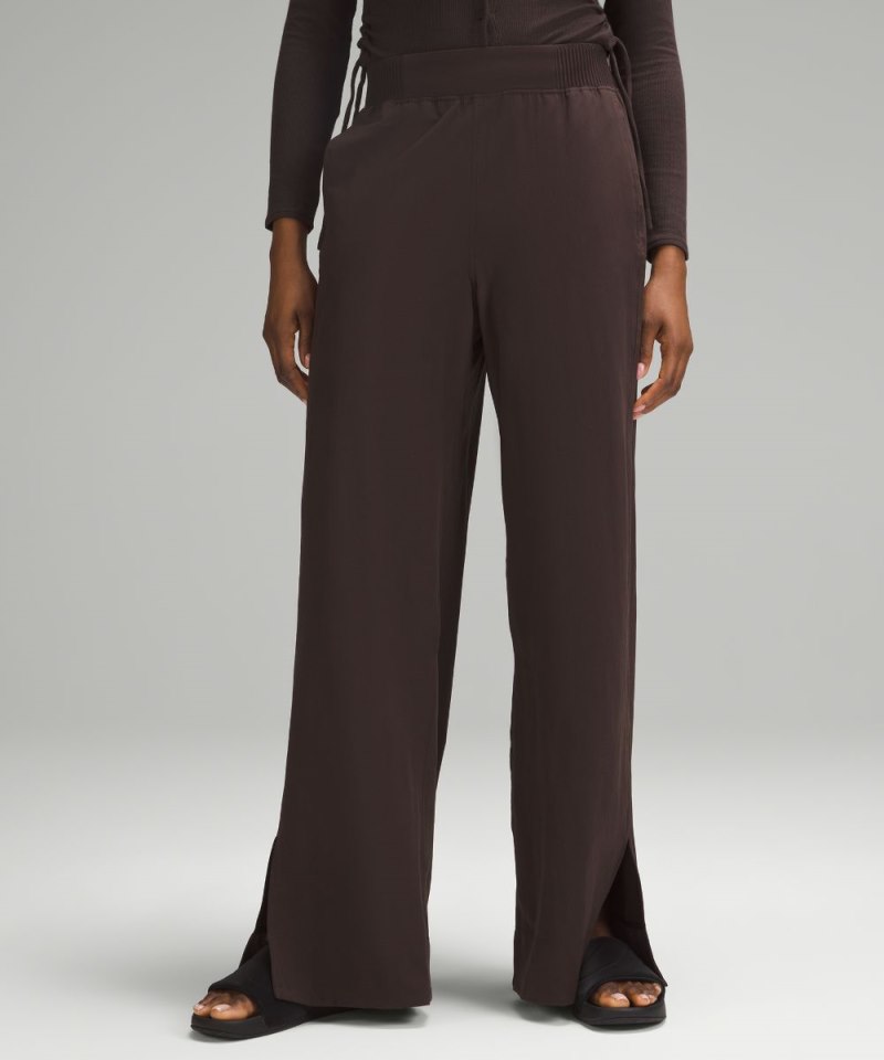 Lululemon | Women's Stretch Woven Wide-Leg High-Rise Pant Espresso (not available)