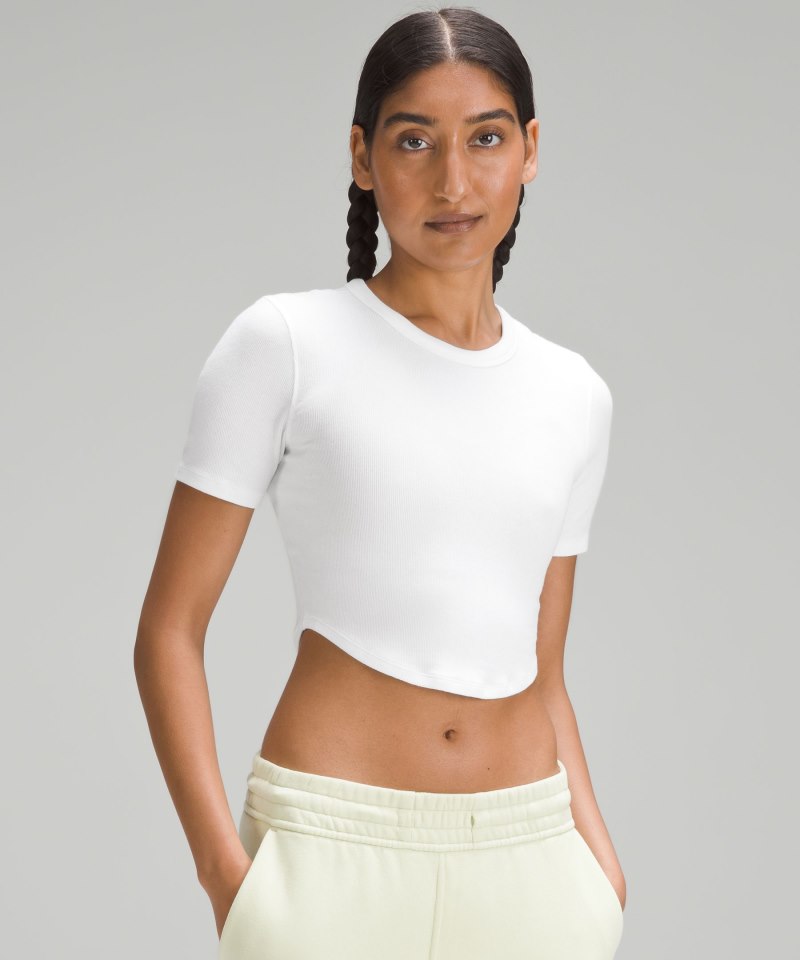 Lululemon | Women's Hold Tight Cropped T-Shirt White