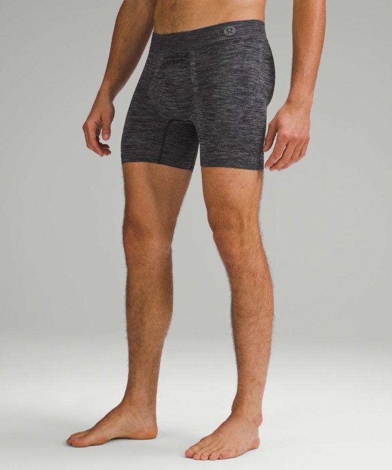 Lululemon | Men's Rapid Vent Tech Boxer 5"L Heathered Core Black