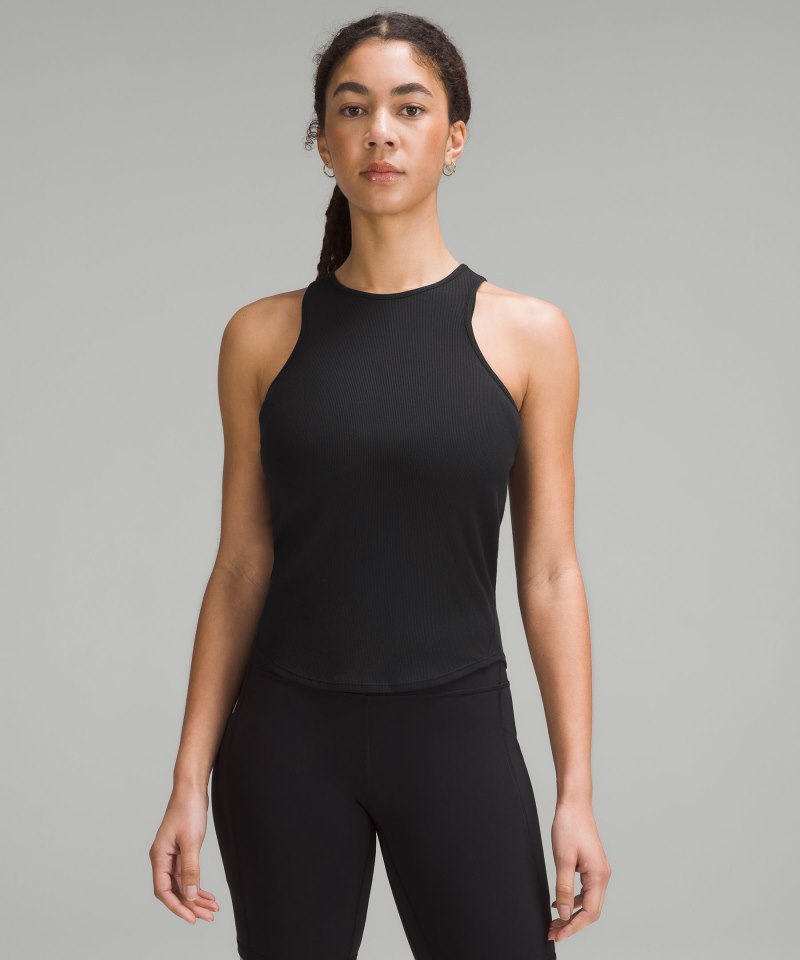 Lululemon | Women's Modal Silk Twist-Back Yoga Tank Top Black