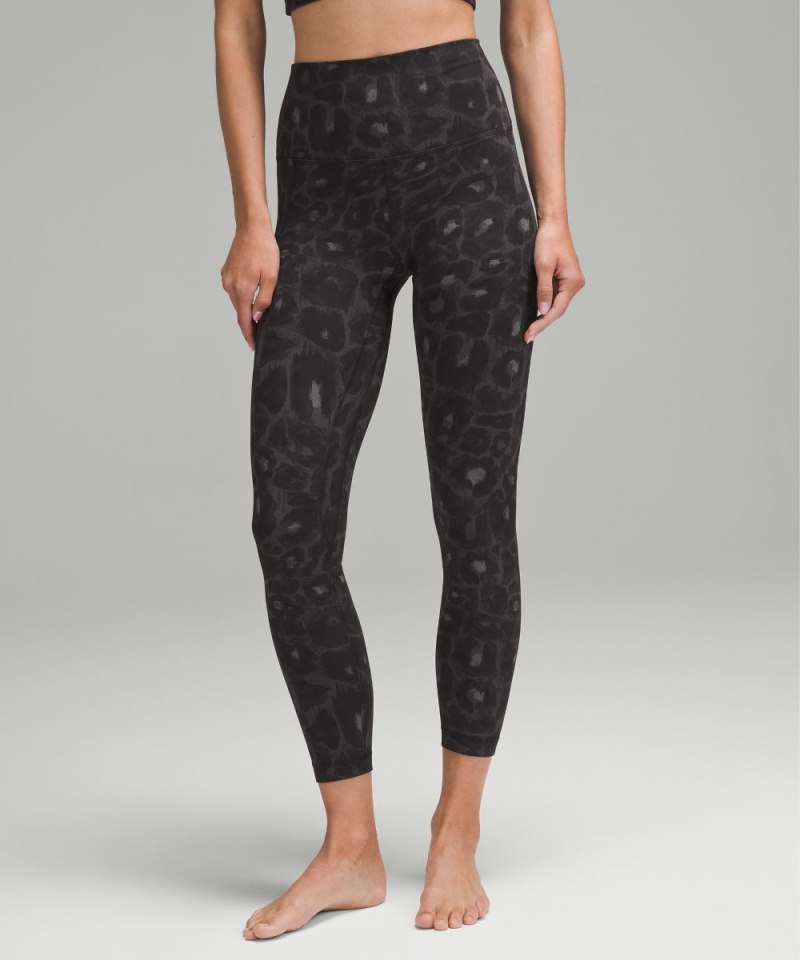 Lululemon | Women's Align High-Rise Pant 25"L Spray Leopard Blac