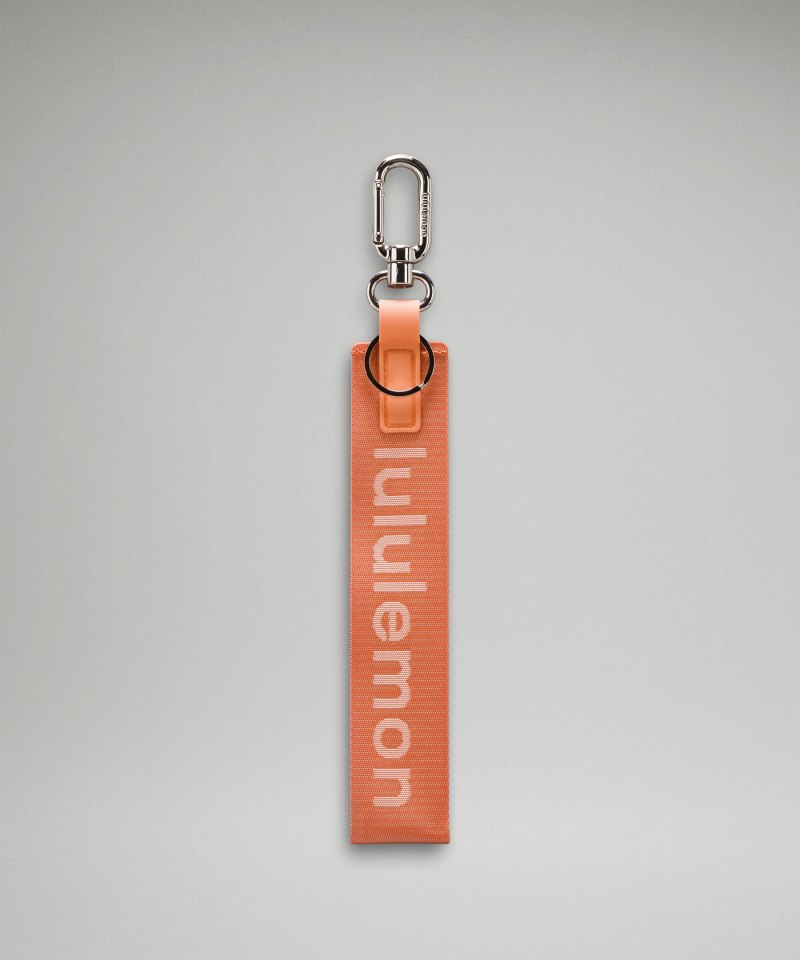 Lululemon | Women's Never Lost Keychain Coral Kiss / Wisp Yellow