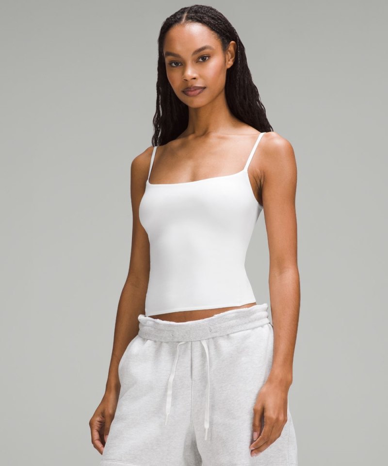 Lululemon | Women's Wundermost Ultra-Soft Nulu Spaghetti-Strap Cami Tank Top White