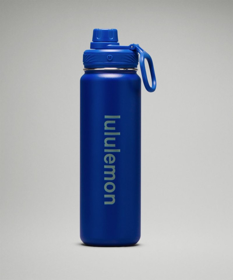 Lululemon | Men's Back to Life Sport Bottle 24oz Twice Blue