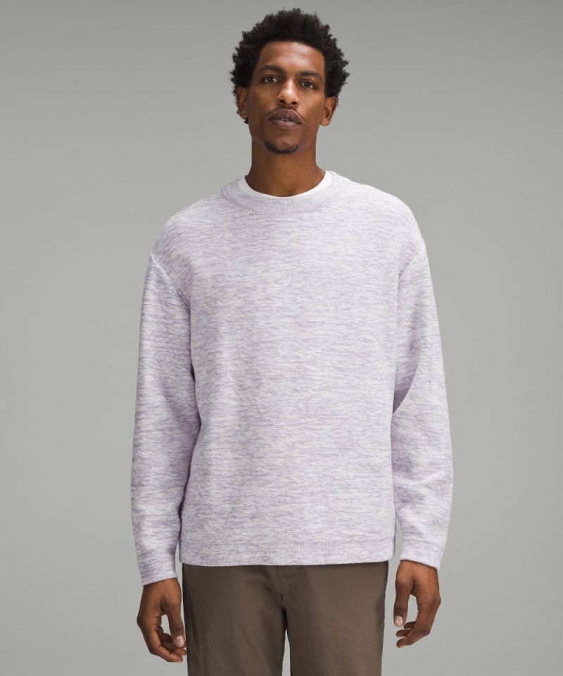 Lululemon | Men's Relaxed-Fit Crewneck Knit Sweater Lilac Ether