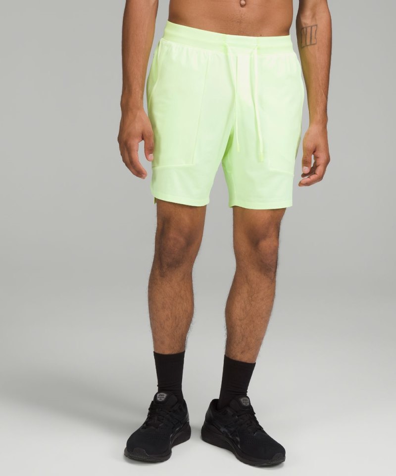 Lululemon | Men's License to Train Linerless Short 7"L Faded Zap