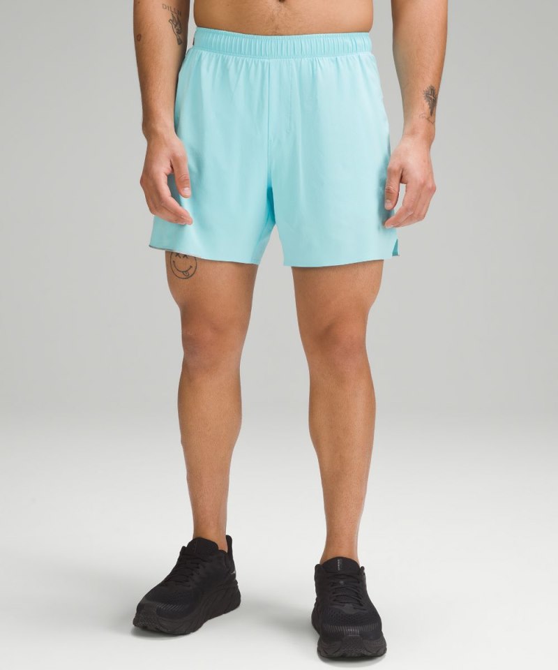 Lululemon | Men's Surge Lined Short 6"L Cyan Blue