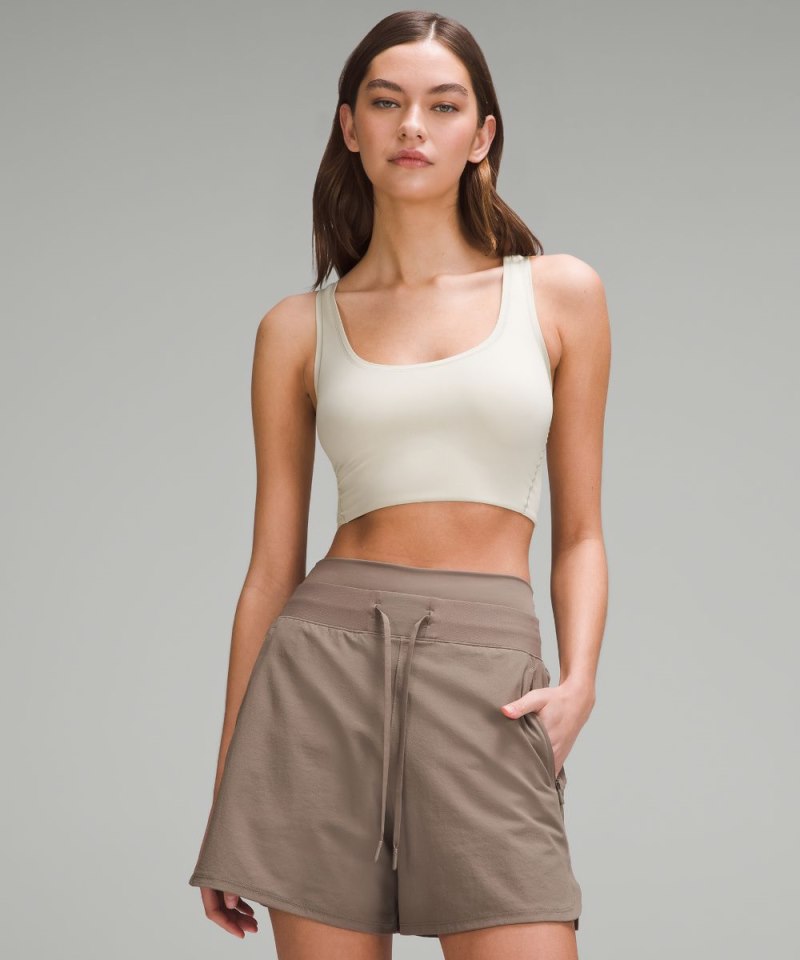 Lululemon | Women's Wundermost Ultra-Soft Nulu Scoop-Neck Cropped Tank Mojave Tan