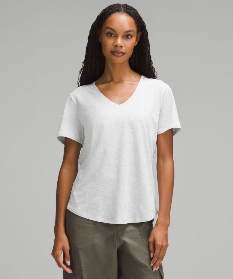 Lululemon | Women's Love V-Neck T-Shirt Heathered Core Ultra Lig