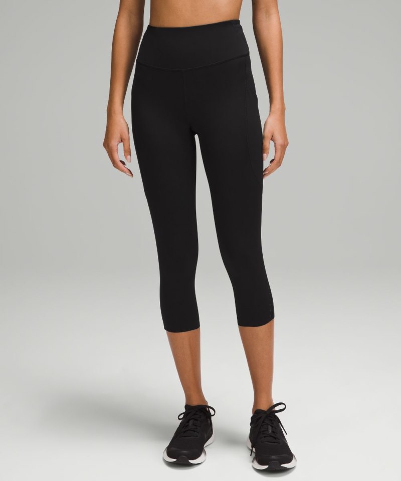 Lululemon | Women's Fast and Free High-Rise Crop with Pockets 19"L Black