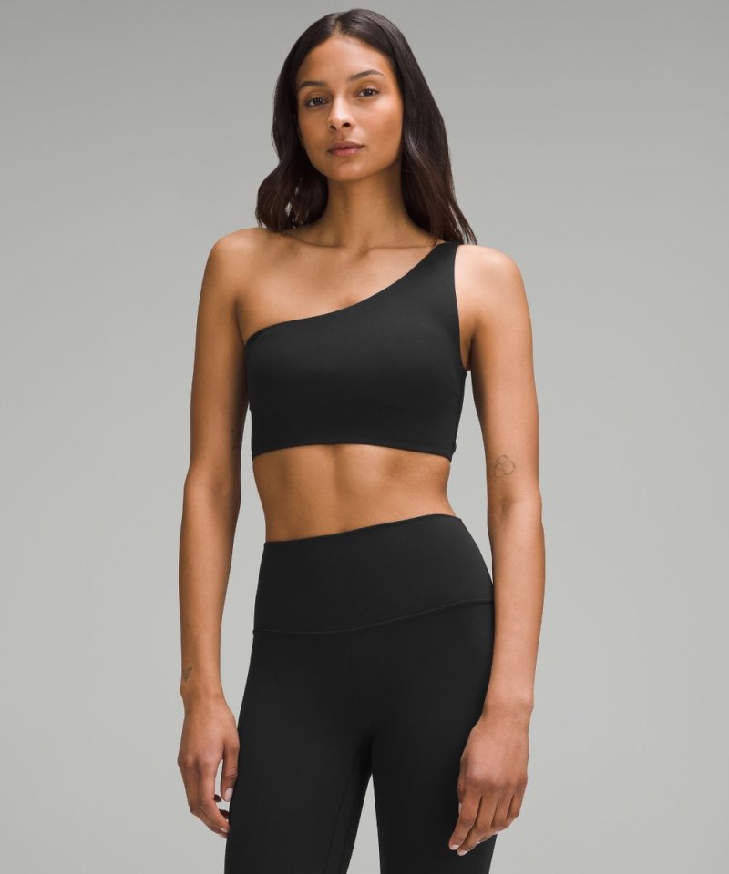 Lululemon | Women's Bend This One-Shoulder Bra Light Support, A-C Cups Black