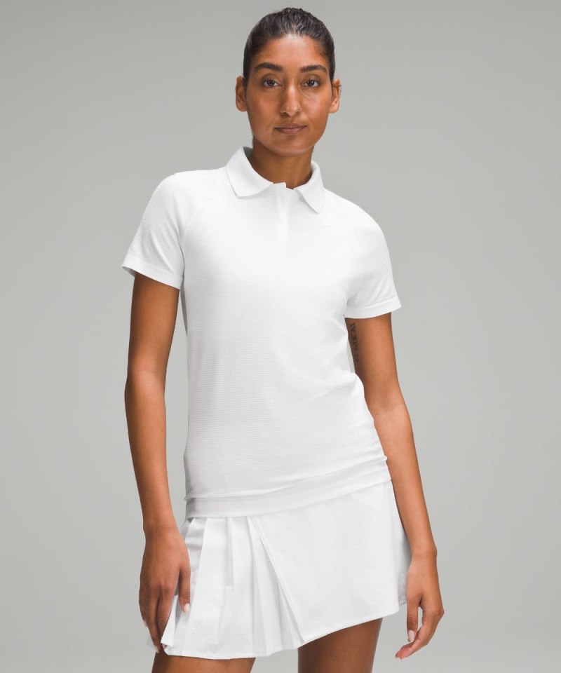 Lululemon | Women's Swiftly Tech Short-Sleeve Polo Shirt White / White