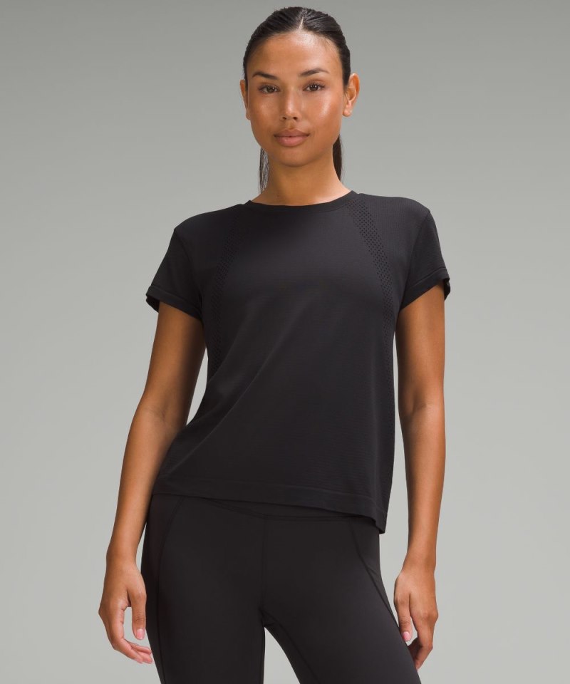 Lululemon | Women's Train to Be Short-Sleeve Shirt Black / Black (not available)