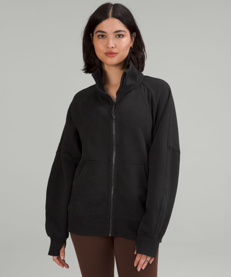 Lululemon | Women's Scuba Oversized Funnel-Neck Full Zip Black