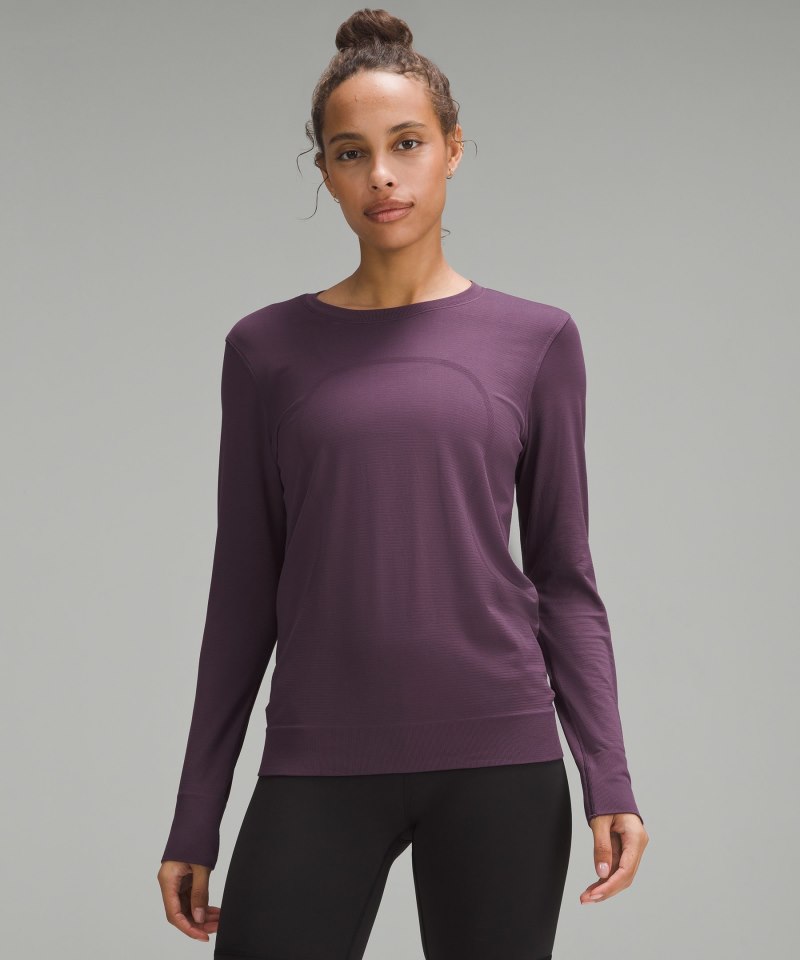 Lululemon | Women's Swiftly Relaxed Long-Sleeve Shirt Grape Thistle / Grape Thistle