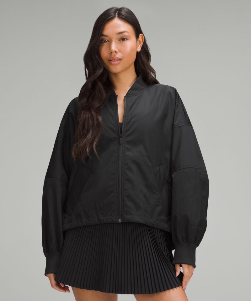 Lululemon | Women's Lightweight Hem-Cinch Bomber Jacket Black