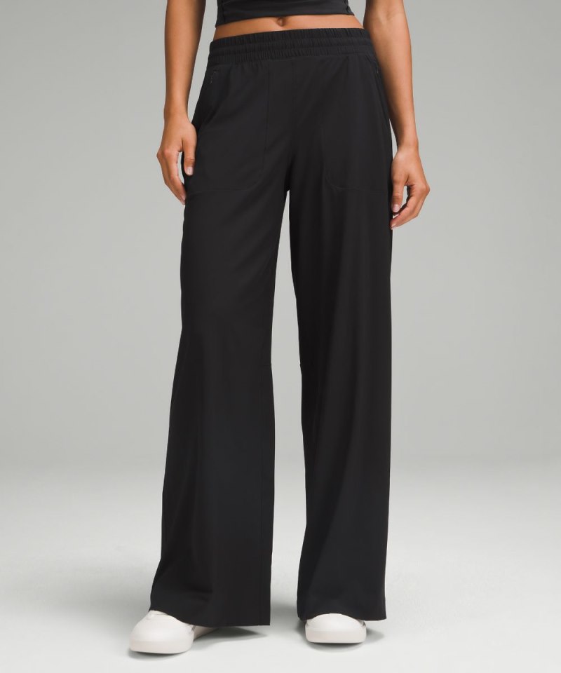 Lululemon | Women's Swift Mid-Rise Wide-Leg Pant Black