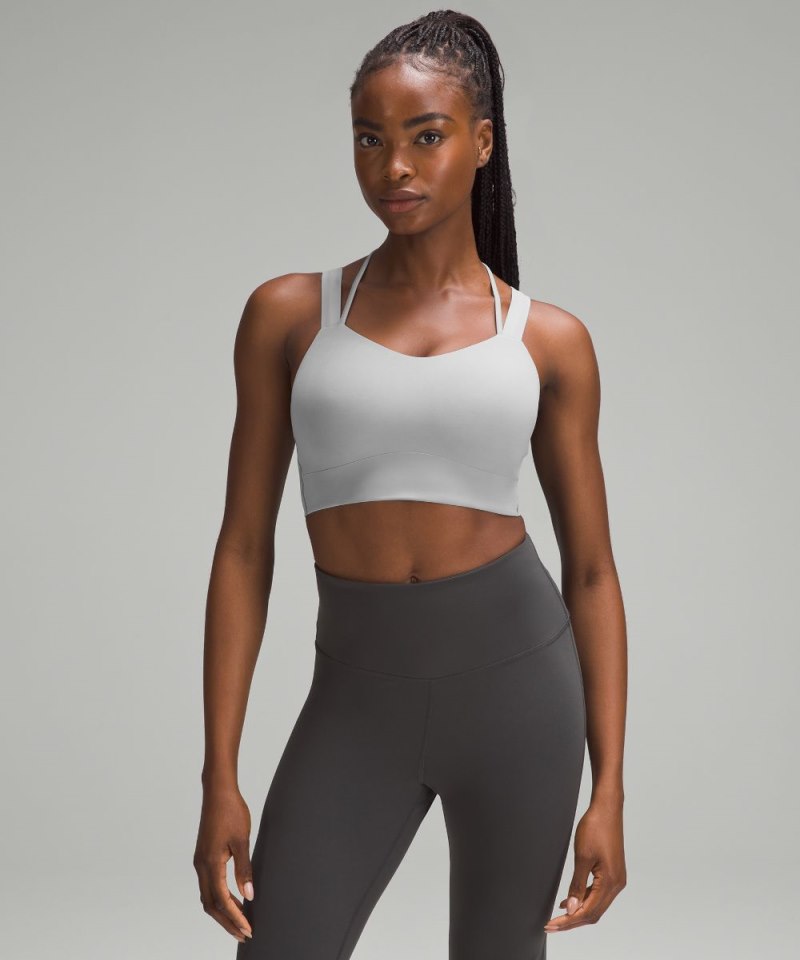 Lululemon | Women's Like a Cloud Longline Bra Light Support, D / DD Cup Rhino Grey