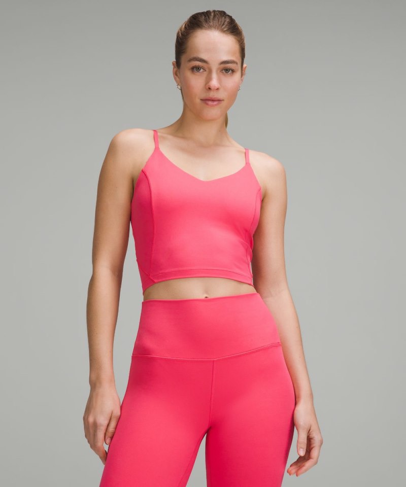 Lululemon | Women's Align Cropped Cami Tank Top C / D Cup Glaze Pink