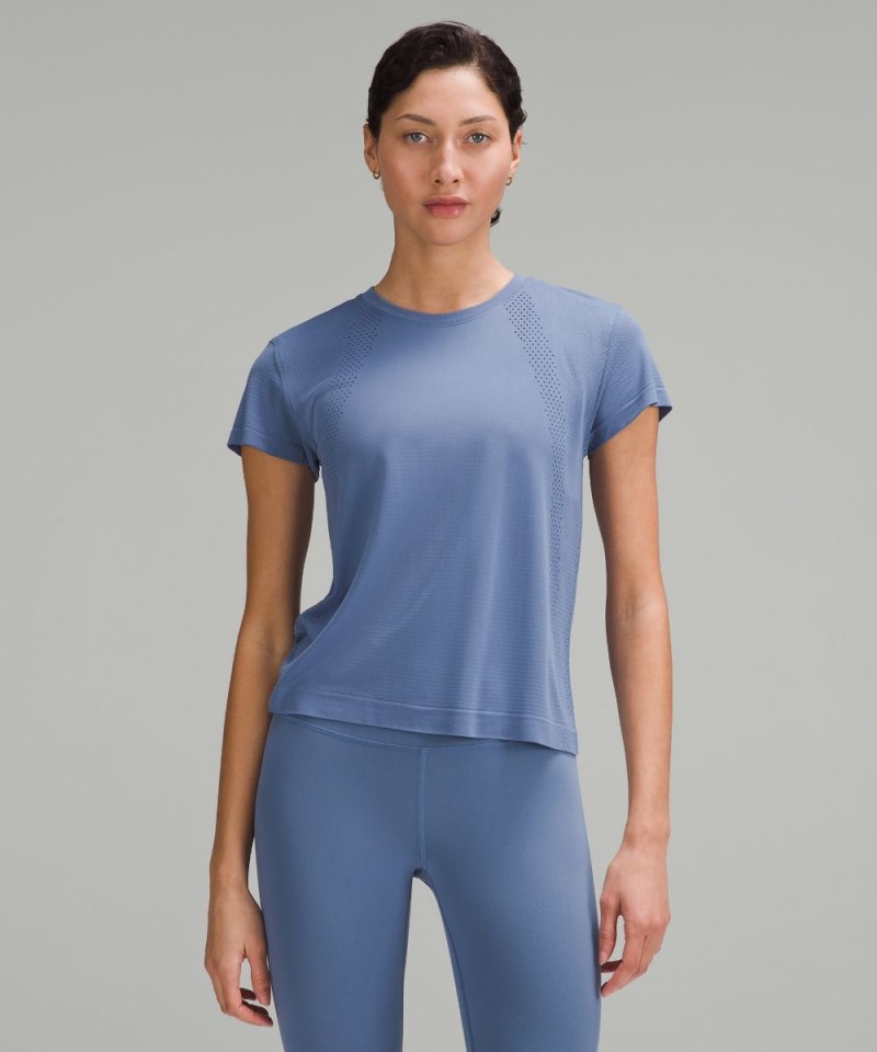 Lululemon | Women's Train to Be Short-Sleeve Shirt Oasis Blue /