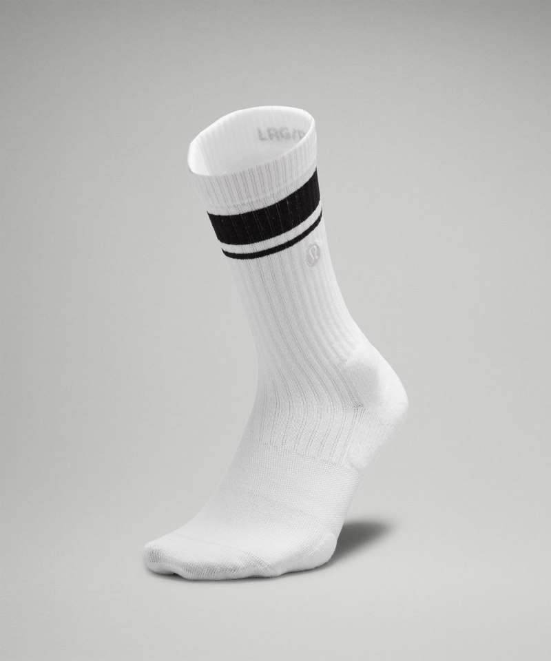 Lululemon | Men's Daily Stride Ribbed Comfort Crew Socks Stripe