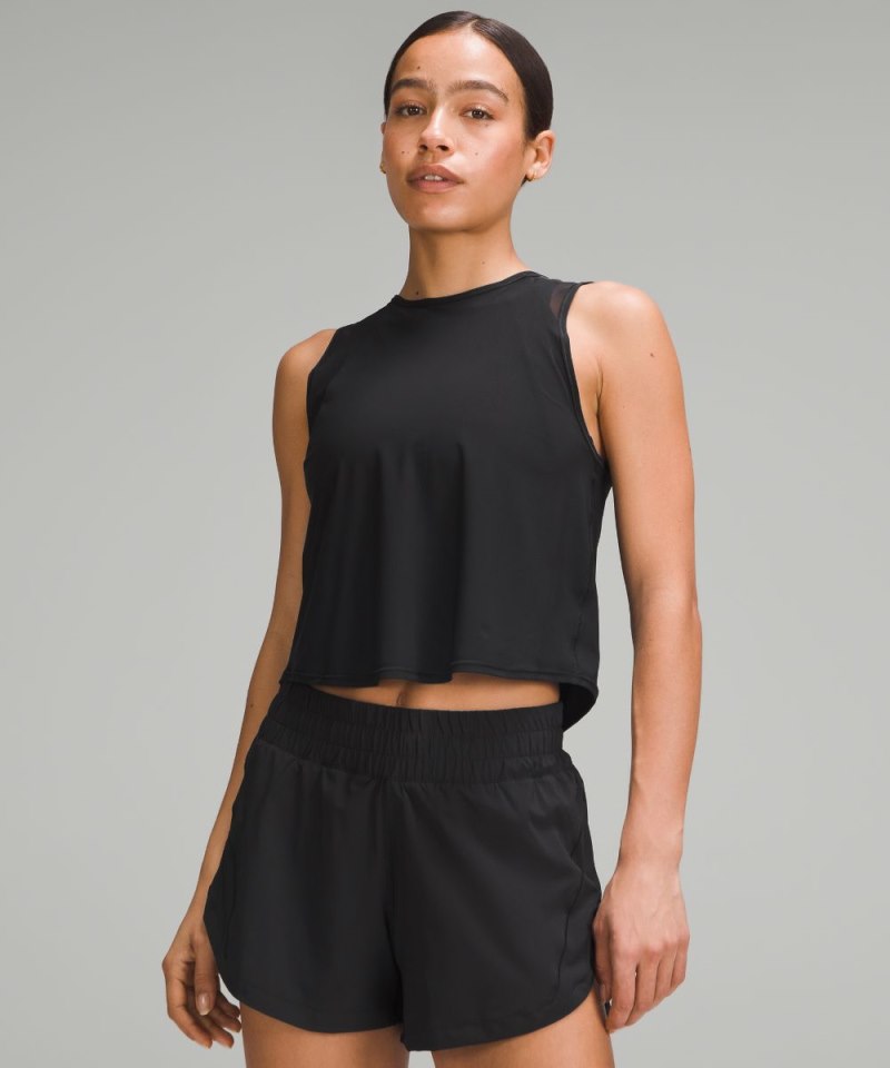 Lululemon | Women's Sculpt Cropped Tank Top Black