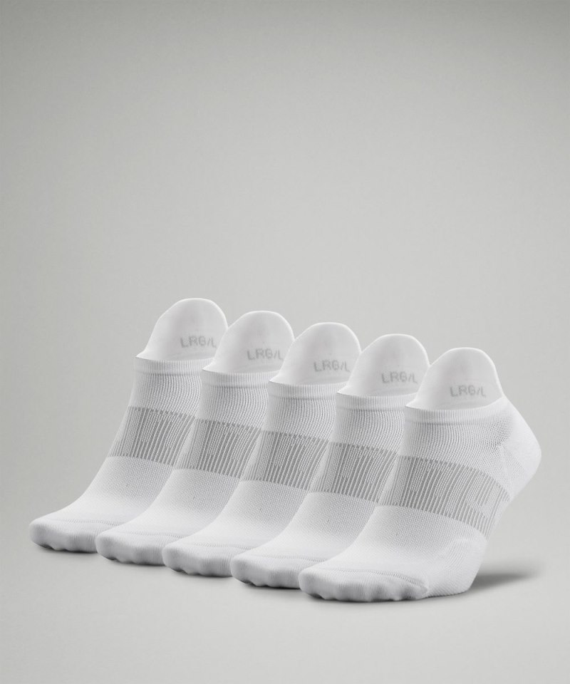 Lululemon | Men's Power Stride Tab Socks 5 Pack White