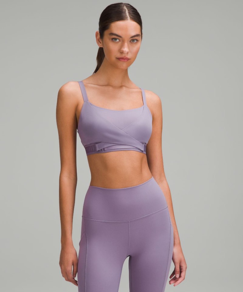 Lululemon | Women's Super-Soft Adjustable Recovery Bra Light Support, B-D Cups Purple Ash