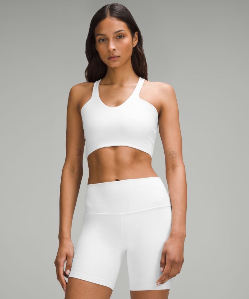 Lululemon | Women's Bend This V and Racer Bra Light Support, A-C Cups White